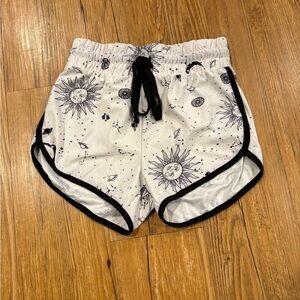 Women's Celestial Print Athletic Shorts